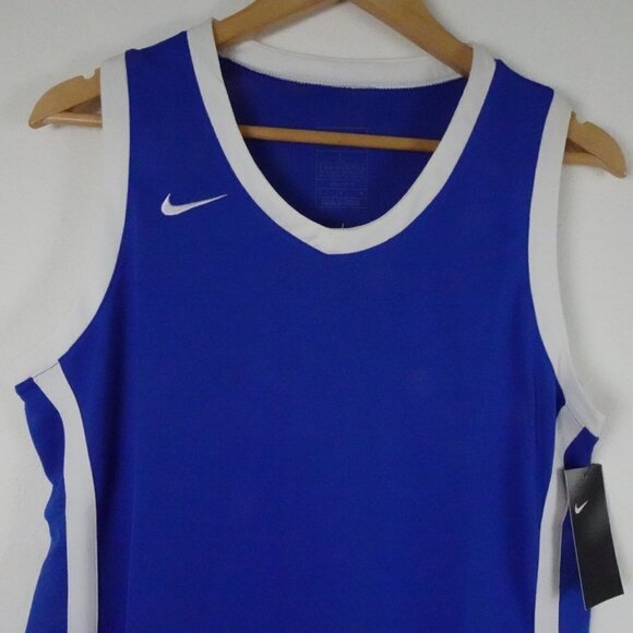 Nike Dri-Fit Basketball Jersey Shirt Women's Size L Blue - Picture 2 of 8
